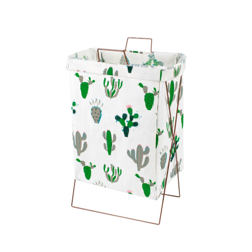 Waterproof Laundry Basket with Metal Handle Collapsible45L