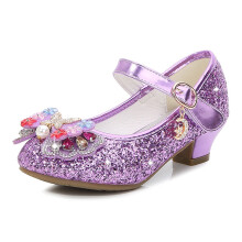 Girls' Mary Jane Dress Shoes Purple 7-7.5 Years
