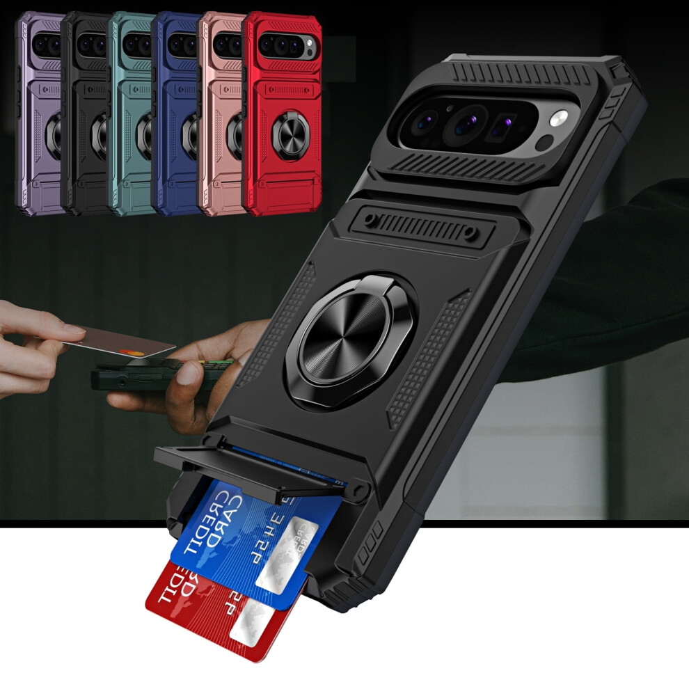 Shieldplus Pixel 9 Case With Ring Holder And Kickstand Black 968604505812
