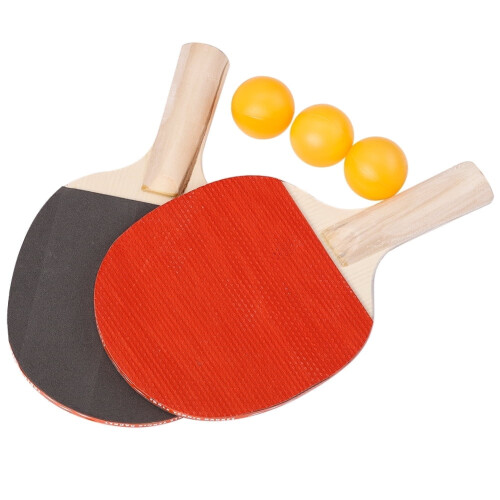 Ping Pong Set with 2 Paddles 3 Balls and Storage Case