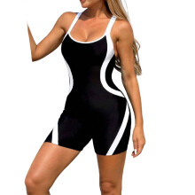 Costum de baie dintr-o singură piesă pentru femei, cu bretele, pentru aerobic în apă