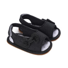 Baby sandals black non-slip breathable 0-6 months