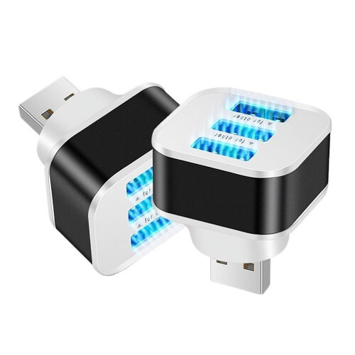 USB Splitter 3 Ports USB 2.0 HUB Quick Charge Expander Multiple Interface Car USB Extender,Safe and Reliable 1