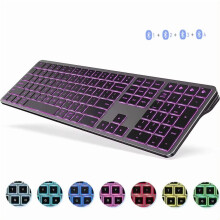 Bluetooth Wireless Keyboard with Backlight for Laptop and