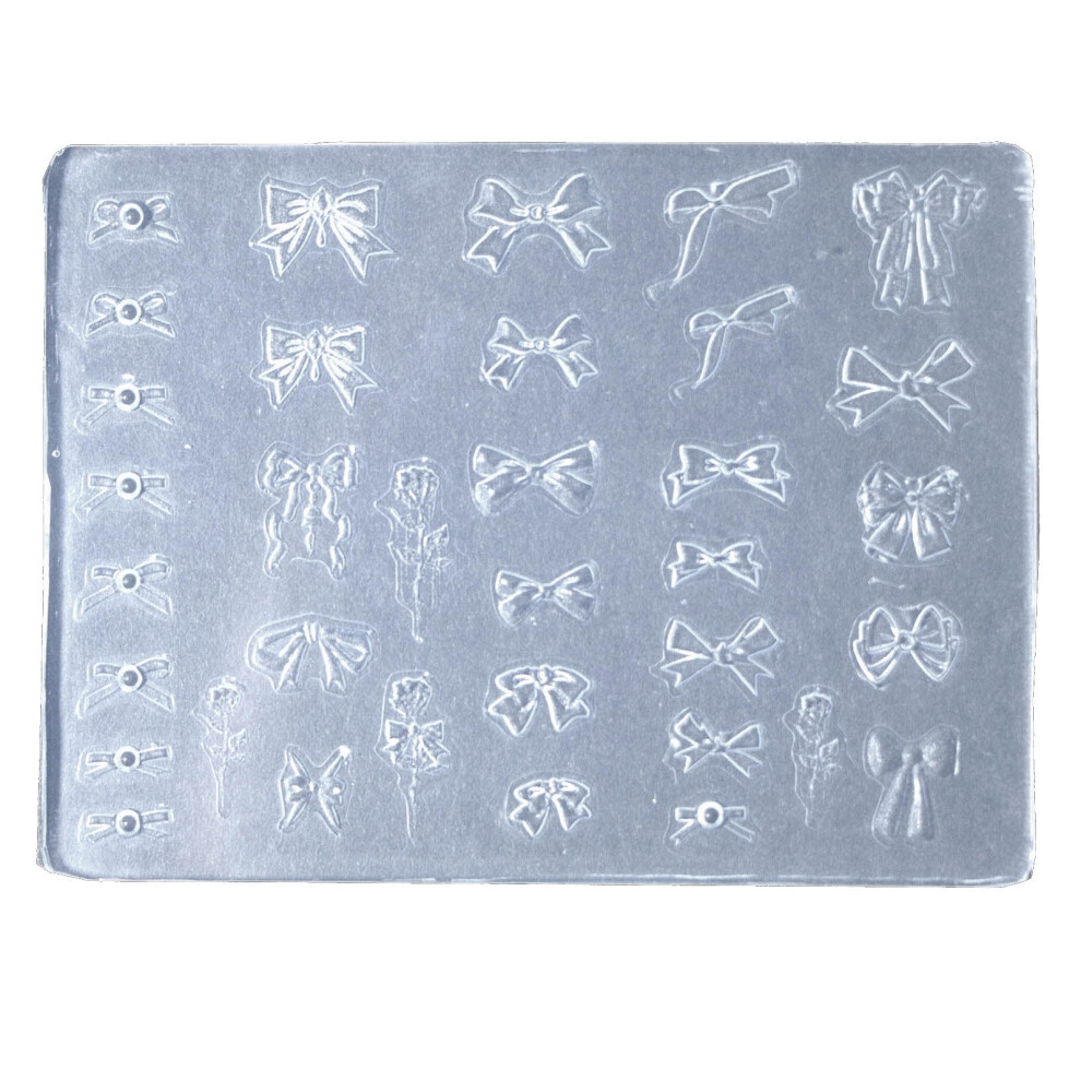 Nail Art Silicone Mold 3D Embossed Stencil