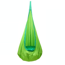 Kids Pod Swing Seat Cotton Green Sensory Hammock Chair