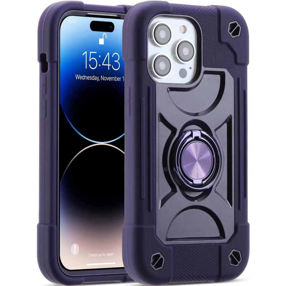 Iphone 14 Pro 6.1 Inch Case With Built-In Ring Stand And 9132278429984