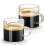 Espresso Shot Glass with Handle 4 oz Clear Double Spout 1