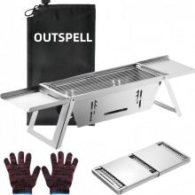 Portable Charcoal Grill Stainless Steel Mini Foldable
