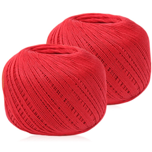 Filato di cotone per uncinetto e maglia2Rolls