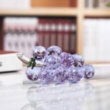 Crystal Grape Ornament Purple Handicraft Home Decoration