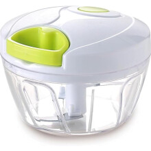 Hachoir manuel compact à traction manuelle pour légumes et fruits