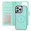 RFID-Blocking Wallet Case for iPhone 15 Pro Purple 2-in-1 3