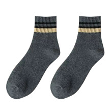 Chaussettes de nuit en laine iOPQO pour homme, gris foncé, taille unique