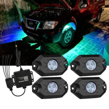 Soilse Carraige RGB4-Pod Uiscedhíonach Bluetooth Mód Ceoil 12V
