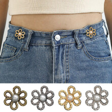 Flower Jean Waist Tighteners Adjustable No-Sew 8-Pack