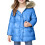 Mädchen-Steppjacke mit Kapuze, blau, Größe 110 1