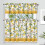 Lemon Floral Kitchen Curtain Valance Set 36 inch 1