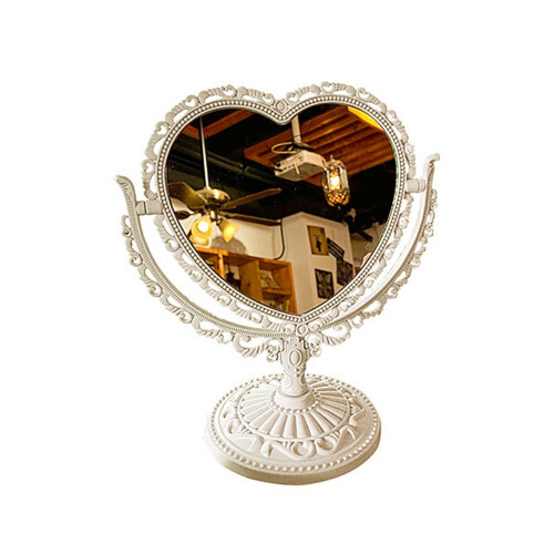 Cosmetic Mirror Desktop Antique Style 1 Piece