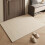 Polyester Area Rug Beige Black Striped 31.5x19.7 in 2