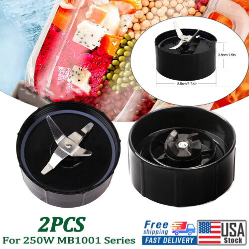 Cross Blade Replacement for Magic Bullet MB1001 250W 2 pcs