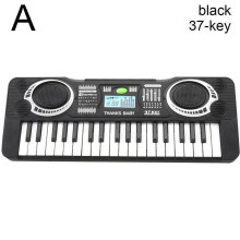 Digital Piano Black and White 61/37 Keys with Microphone