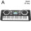 Digital Piano Black and White 61/37 Keys with Microphone 1