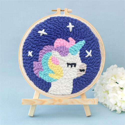 Punch Needle Embroidery Kit Healing Weave 20x20 cm