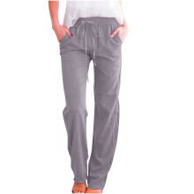 Damen-Jeans mit mittelhohem Bund, geradem Bein, Grau, Größen 2-18, 74 cm Innenbeinlänge