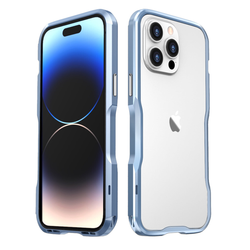 Iphone 14 Pro Max Slim Aluminum Bumper Case Blue 939152638253