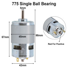 DC Motor 12V-24V 3000-12000 RPM High Power Large Torque 5mm