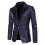 Men's Sequin Jacket Slim Fit Notched Lapel 1-Button 1