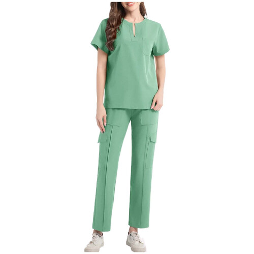 Women's Scrubs Set Green M