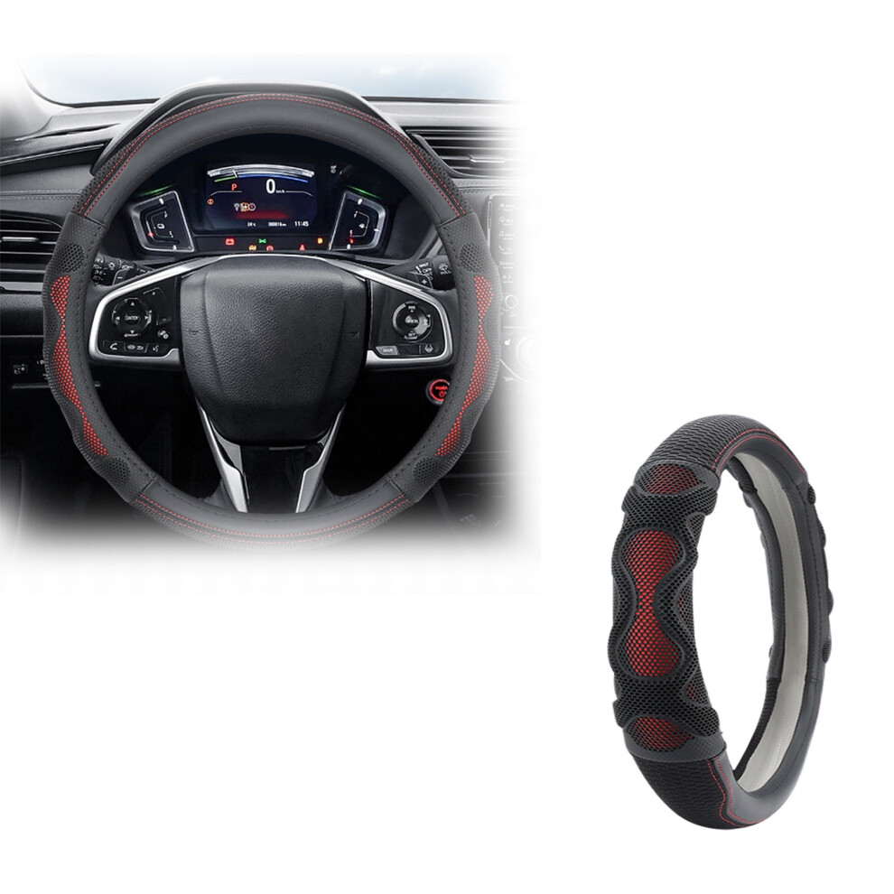 Steering Wheel Cover Anti-Slip Breathable Universal Black 9066521578856