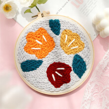 Punch Needle Embroidery Starter Kit for Adults 20x20 cm
