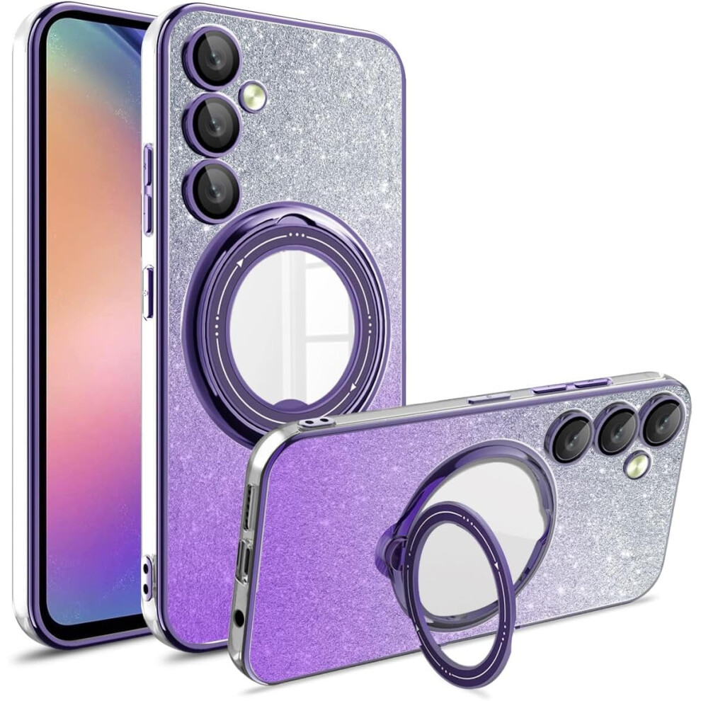 Samsung Galaxy S22 Ring Stand Case Â Shockproof Glitter 939152657445