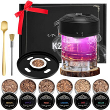 Electric Whiskey Smoker Kit with LED Light and 6 Wood Chips