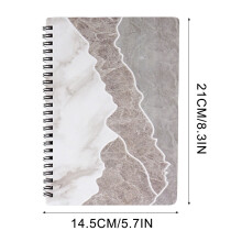 Spiral Journal Notebook Marble Hardcover A5 Lined