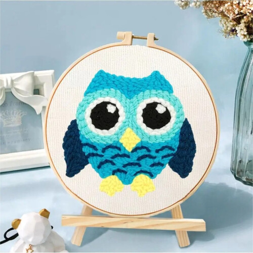 Punch Needle Embroidery Kit Healing Weave 20x20 cm
