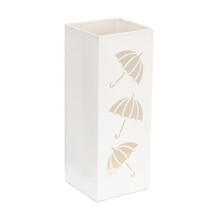 Metal Square Freestanding Umbrella Stand White