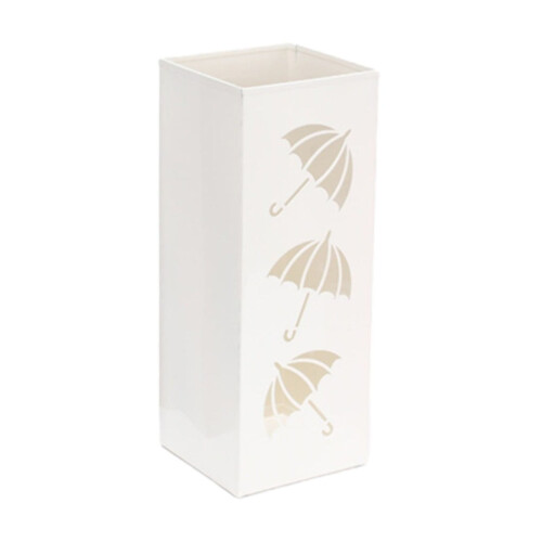 Metal Square Freestanding Umbrella Stand White