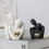 Mini parstatue abstrakt skulptur til TV-stativ 6