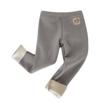 Baby girls fleece-lined leggings beige 6-9 months