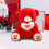 Plüschbär mit Herz, braun, 23 cm 2