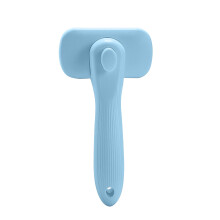 Portable 2-in-1 Pet Dryer with Slicker Brush for Small to