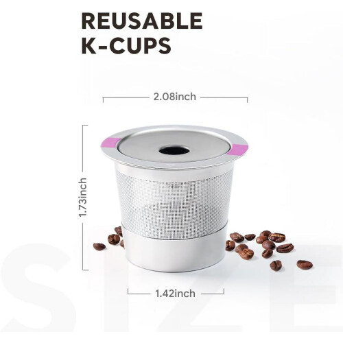 Φίλτρο καφέ K-Cup από ανοξείδωτο ατσάλι για Keurig1.0 1