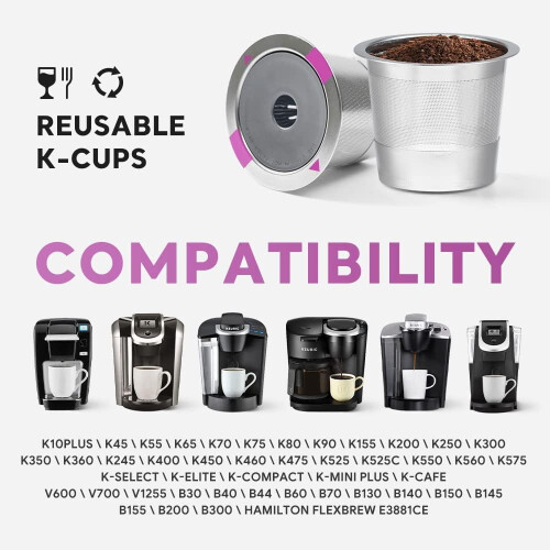 Φίλτρο καφέ K-Cup από ανοξείδωτο ατσάλι για Keurig1.0 2