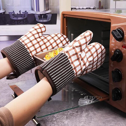 Oven Gloves Insulated Cotton 2 Pcs