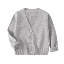 Knit Cardigan for Toddlers Gray 3-4 Years