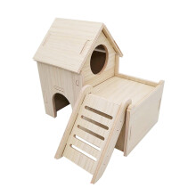 Wooden Hamster House with Playground 15.5x15x14 cm